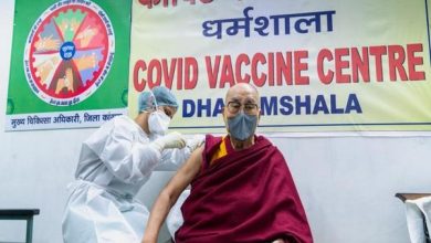 Photo of Dalai Lama receives Covid vaccine shot at Dharamshala