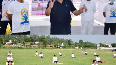 Photo of YS&S celebrates 7th Intl. Day of Yoga at Khel Gaon Nagrota