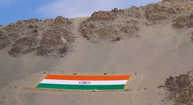 Photo of World’s largest Khadi Tricolour unfurled in Ladakh on Gandhi Jayanti
