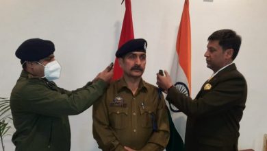 Photo of ADGP Jammu adhere new rank to newly promoted SP
