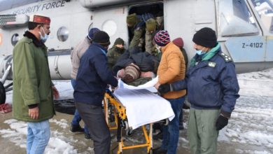 Photo of BSF airlifts 3 patients from snow-bound Tangdhar sector in J&K
