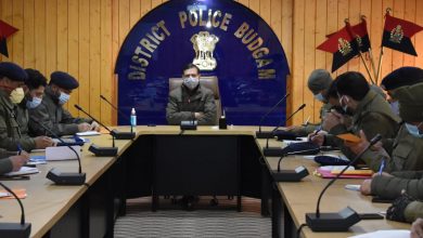 Photo of SSP Budgam chairs security/CAB review meeting