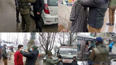 Photo of Police distributes face masks in Ganderbal