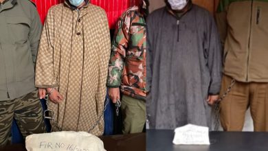 Photo of Police arrests two drug peddlers in Ganderbal; Contraband substances recovered