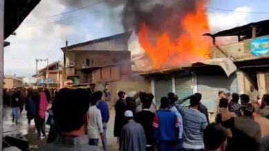 Photo of Fire guts house in south Kashmir’s Pulwama