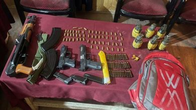 Photo of Arms and ammunition recovered from abandoned car in Anantnag: police
