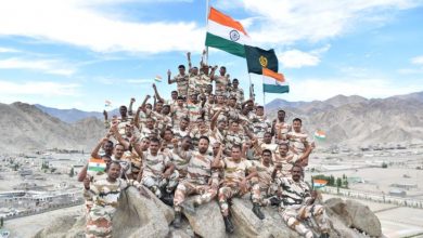 Photo of ‘Azadi Ka Amrit Mahotsav’: ITBP troops wave national flag at 12,000 feet