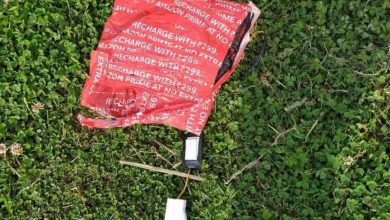 Photo of Bag containing 3 IEDs found in Ramban