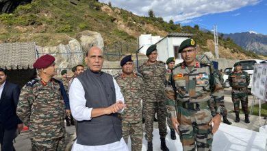Photo of Soldiers are “real pride of India”: Rajnath Singh after performing Shastra Puja in Auli
