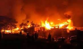 Photo of Firefighter injured, shopping complex gutted in Baramulla blaze