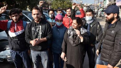 Photo of JKPSI aspirants protest against alleged leakage of answer key