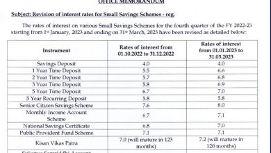 Photo of Govt hikes interest rates on small savings schemes