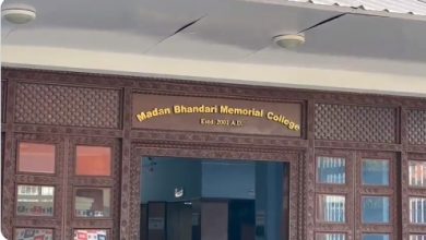 Photo of Ambassador of India to Nepal Naveen Srivastava hands over College Building of Madan Bhandari Memorial College, Kathmandu to College Management Committee