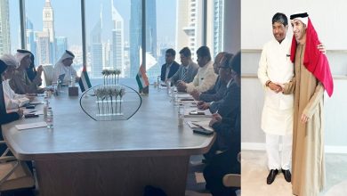 Photo of Union Minister Pashupati Kumar Paras meets UAE State Minister for Foreign Trade