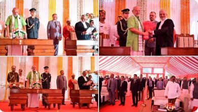 Photo of Justice Sanjay Kumar Mishra sworn in as Chief Justice of Jharkhand HC