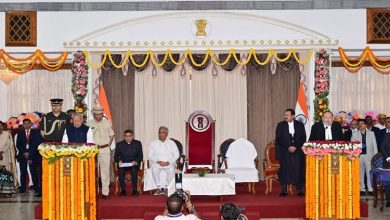 Photo of Biswabhushan Harichandan takes oath of office as ninth Governor of Chhattisgarh in ceremony held at the Durbar Hall of Raj Bhavan in Raipur