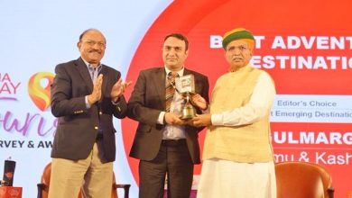 Photo of J&K wins best adventure tourism destination award
