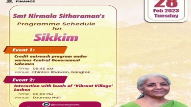 Photo of Finance and Corporate Affairs Nirmala Sitharaman to flag off various programmes of NABARD in Sikkim