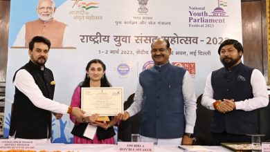 Photo of Sports Minister Anurag Singh Thakur attends cultural program of NYPF 2023 in Delhi