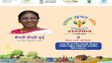 Photo of Prez Murmu to launch Catch The Rain 2023 Campaign in New Delhi; Also to confer Swachh Sujal Shakti Samman