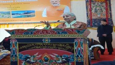 Photo of Finance Minister Nirmala Sitharaman attends credit outreach programme at Lachen in Sikkim; highlights various central schemes for women empowerment