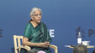 Photo of FM Nirmala Sitharaman addresses function at Peterson Institute for International Economics in Washington D.C.