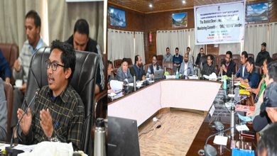 Photo of Ladakh MP Jamyang Tsering Namgyal chairs DISHA meeting to review progress achieved under Centrally Sponsored Schemes in Kargil district