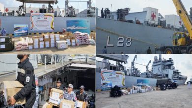 Photo of INS Gharial delivers medical supplies for people of cyclone-hit Myanmar
