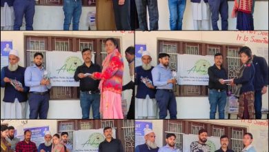 Photo of ASHA – the Care Foundation distributed notebooks, text books, ball pens and other stationary items among 90 odd students of 9th and 10th class of Higher Secondary School Halaran(Doda)