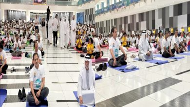 Photo of UAE Minister of Tolerance Joins Indian Community in Grand Yoga Demonstration for International Day of Yoga at Abudhabi