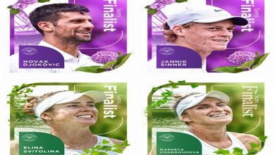 Photo of Defending champion Novak Djokovic, Italy’s Jannik Sinner, Ukrainian Elina Svitolina and Marketa Vondrousova of Czech Republic sail into semifinals of Wimbledon