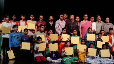 Photo of A twenty day Children’s Summer  workshop that was inaugurated on 14th June last month concluded here , at Abhinav Theatre