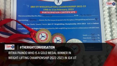 Photo of #TRN #TheRightConversation with Ritika Pajnoo who is a gold medal winner in senior category in weightlifting championship 2022-2023 J&K UT