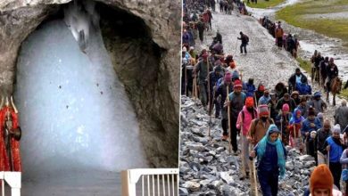 Photo of 32nd batch of over 1100 pilgrims leaves for holy cave shrine of Shri Amarnath Ji