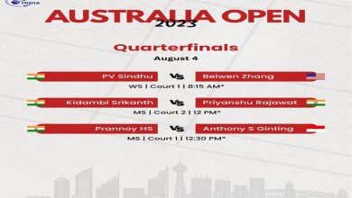 Photo of Australian Open Badminton: HS Prannoy, Kidambi Srikanth & PV Sindhu to play singles quarterfinal matches in Sydney
