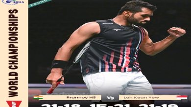 Photo of Badminton: India’s HS Prannoy enters quarterfinals of BWF World Championships in Copenhagen