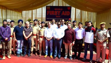 Photo of Fire and Emergency Service Department celebrates World First Aid Day, imparts training to staff and jawans through Medical experts.