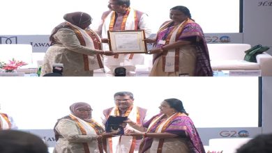 Photo of Tanzania President Dr Samia Suluhu Hassan conferred with Honorary Doctorate by JNU
