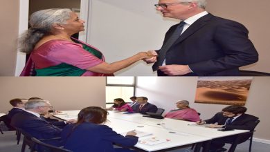 Photo of FM Nirmala Sitharaman meets her French counterpart on the sidelines of G20 FMCBG, IMF-World Bank Annual Meetings in Morocco