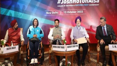 Photo of Union Ministers Hardeep Puri & Anurag Thakur graces send-off ceremony of athletes for 4th Asian Para Games