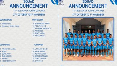 Photo of Hockey India announces 20-member Indian junior men’s team for Sultan of Johar Cup