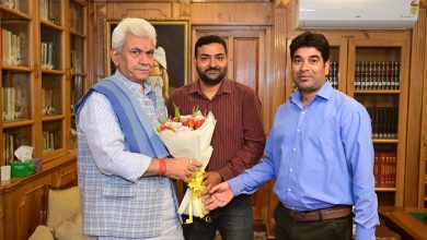 Photo of Vomedh founder Rohit Bhat calls upon honorable LG to brief him on their International Film Festival initiatives and Vomedh