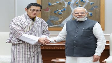 Photo of King of Bhutan Jigme Khesar Namgyel Wangchuck meets Prime Minister Narendra Modi in New Delhi