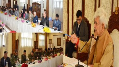 Photo of LG Manoj Sinha chairs high-level meeting to review security & development scenario in Kashmir Division
