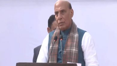 Photo of Raksha Mantri Rajnath Singh unveils statue of Mahatma Gandhi near Rajghat in New Delhi