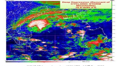 Photo of Heavy rain lashes several parts of Andhra Pradesh, Telangana & Tamil Nadu under influence of cyclone Michaung