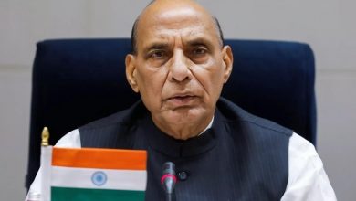 Photo of Raksha Mantri Rajnath Singh reaches London on two day visit with focus on Defence partnership