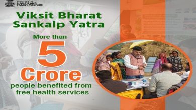 Photo of Govt says more than 5 crore people benefited from free health services during ongoing Viksit Bharat Sankalp Yatra