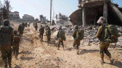 Photo of Israeli soldiers take control of Hamas’s Bureij Battalion headquarters in Gaza
