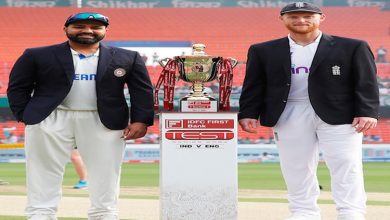 Photo of First Test of five-match series of cricket between India and England underway in Hyderabad